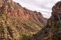 Gorgous landscape of Left Fork Trail to the Subway gorge, Zion NP