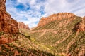 Gorgous landscape of Left Fork Trail to the Subway gorge, Zion NP