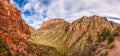 Gorgous landscape of Left Fork Trail to the Subway gorge, Zion NP