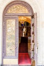 Gori, Georgia - June 14, 2016: Opened door of the Stalin Museum