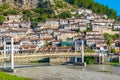 Gorica bridge over Osum river in Berat, Albania Royalty Free Stock Photo