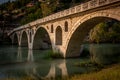 Gorica bridge over Osum river, Berat, Albania Royalty Free Stock Photo