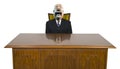 Gorilla Businessman, Business Office Desk Isolated