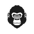 Monkey Logo of Primate face Clipart