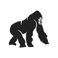 Gorilla icon vector sign and symbol isolated on white background, Gorilla logo concept