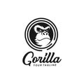 Gorilla Logo Design Template idea Royalty Free Stock Photo