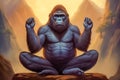 Gorilla making Yoga