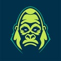 Gorilla Mascot Vector Icon