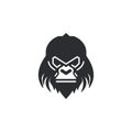 GORILLA MASCOT VECTOR LOGO ILLUSTRATION Royalty Free Stock Photo