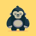 Gorilla monkey vector illustration