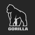 Gorilla monochrome logo on a dark background.