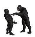 Gorilla Playing Blaming Game Illustration