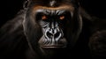 Gorilla Primate Ape on dark background Royalty Free Stock Photo