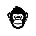 Monkey face Logo of Animal head Clipart