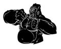 Gorilla Vector Illustration Royalty Free Stock Photo