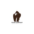 Gorilla vector illustration that looks strong Royalty Free Stock Photo