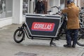 Gorillas Delivery Bike At Amsterdam The Netherlands 21-2-2022