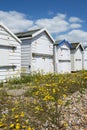 Goring Beach Huts Royalty Free Stock Photo
