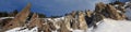 Goris rocks panorama in Armenia Royalty Free Stock Photo