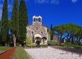 Gorizia castle and chapel Royalty Free Stock Photo