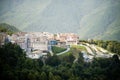 Gorky Gorod. Sochi. Krasnaya Polyana. Russia. Aerial View Royalty Free Stock Photo