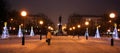 Gorky square decorated light Christmas trees