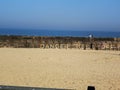 Gorleston Beach Danger Royalty Free Stock Photo