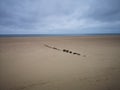 Gorleston beach Norfolk Royalty Free Stock Photo