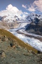 Gorner glacier in Switzerland Royalty Free Stock Photo