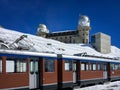 Gornergrat railway Gornergratbahn at Gornergrat station with