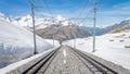 Gornergrat railway in Zermatt