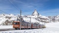 Gornergrat Train in front of Matterhorn