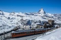 Gornergrat Train Station and The Matterhorn - Zermatt, Switzerland