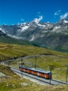 Gornergrat train Switzerland Royalty Free Stock Photo