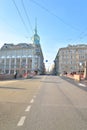 Gorokhovaya Street and Trading house Esders and Sheyfals.