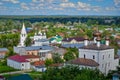 Scenic cityscape of the Gorokhovets old town Royalty Free Stock Photo