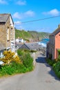 Gorran Haven - Cornwall - Street View Royalty Free Stock Photo
