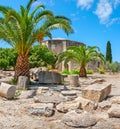 Gortyna ancient site. Crete, Greece Royalty Free Stock Photo