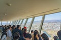 Goryokaku Tower Observation Deck command entire view of the park Royalty Free Stock Photo