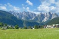 Gosau,Dachstein Mountains,Alps,upper Austria Royalty Free Stock Photo