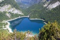 Gosau Lake in the Austrian Alps of the Dachstein region (Styria in Austria) Royalty Free Stock Photo