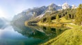 Gosau lake with Gosaukamm in Summer, Upper Austria Royalty Free Stock Photo