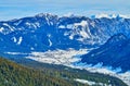 Gosau valley from Zwieselalm mountain, Austria