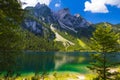 Gosaukamm with Gosausee lake, Alps, Austria Royalty Free Stock Photo