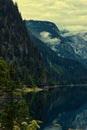 Gosausee mountain reflect on lake