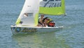 Gosford, Australia - January 1, 2014: Children sailing. Editoria Royalty Free Stock Photo