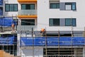 Construction Workers on site at 47 Beane St. Gosford. March, 2019. Building update 206