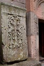 Khachkar at Goshavank monastery. Gosh. Tavush province. Armenia