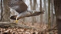 Goshawk\'s Ambush in a Deciduous Forest