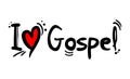 Gospel music style love Royalty Free Stock Photo